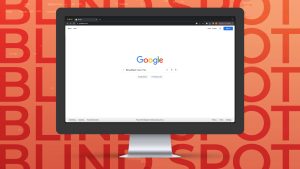 a computer screen showing the Google page. 