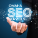 Hand with the words Omaha SEO Services floating above